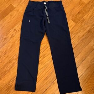 Figs women’s  Dark Blue scrub pants. Medium tall